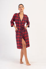 Woman Scarlet Supreme Poor Sleeve Dressing Gown