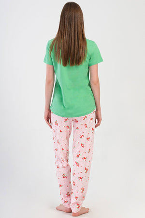 KADIN P.SUPREM O YAKA KISA KOL ETEGI OVAL PIJAMA TAKIM