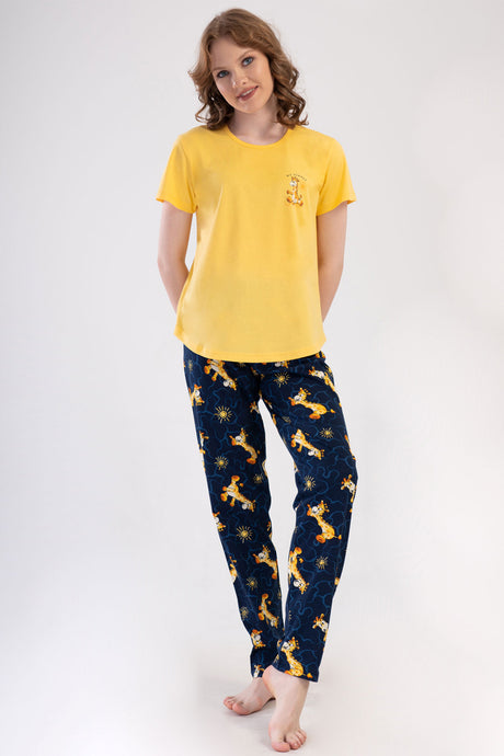 KADIN P.SUPREM O YAKA KISA KOL ETEGI OVAL PIJAMA TAKIM