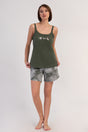 Woman Supreme Big Size Cena Thin Strap Short Set