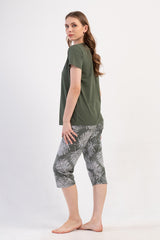 Woman Supreme Cena Buttoned Capri Set