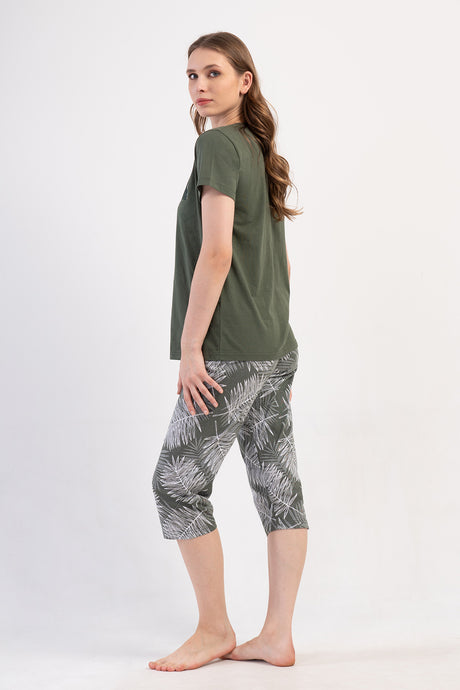 Woman Supreme Cena Buttoned Capri Set