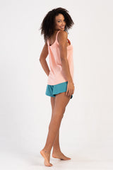 Woman Supreme Big Size Tevia Thin Strap Short Set 