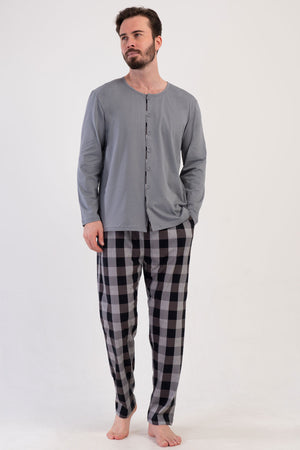 CEPLI ERKEK P.SUPREM XXL TAMAMI DUGMELI UZUN KOL PIJAMA TAKIM 