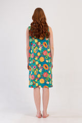 Woman Supreme Mandalin Thick Strap Home Dress