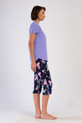 Woman Lilac Supreme Capri Set