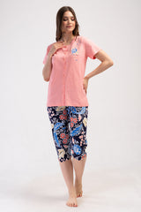 Woman Supreme Zila Buttoned Capri Set