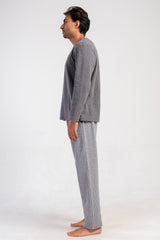 Man Interlock Fume Pocket Detail Pixel Pyjama Set
