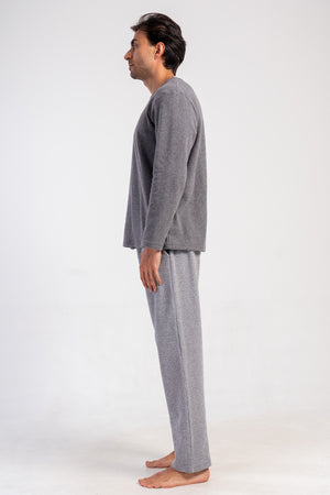 Man Interlock Fume Pocket Detail Pixel Pyjama Set