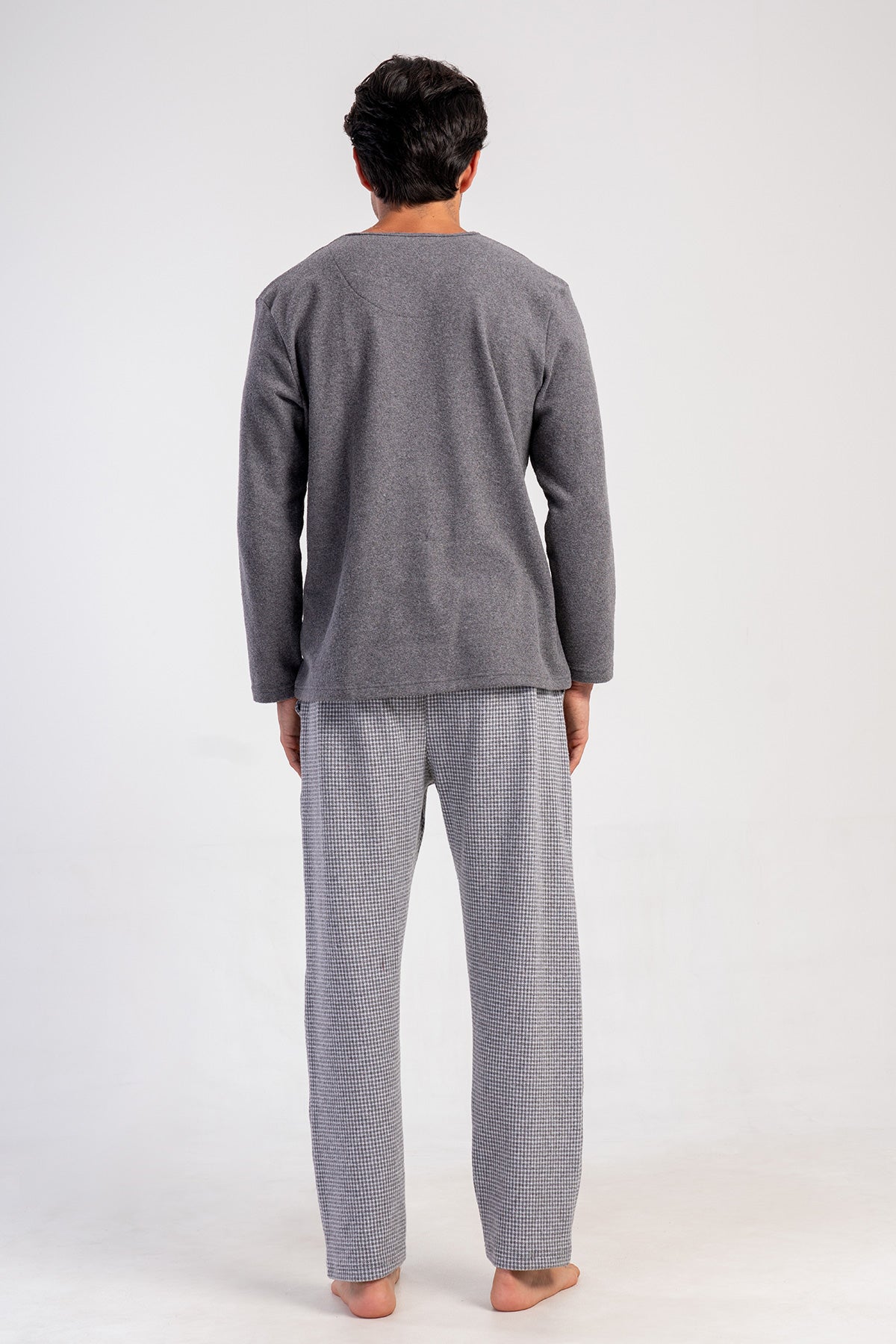 Man Interlock Fume Pocket Detail Pixel Pyjama Set