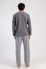 Man Interlock Fume Pocket Detail Pixel Pyjama Set