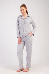 Woman Jacquard Interlock Snowy Pyjama Set