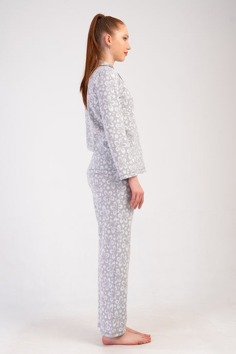 Woman Jacquard Interlock Snowy Pyjama Set