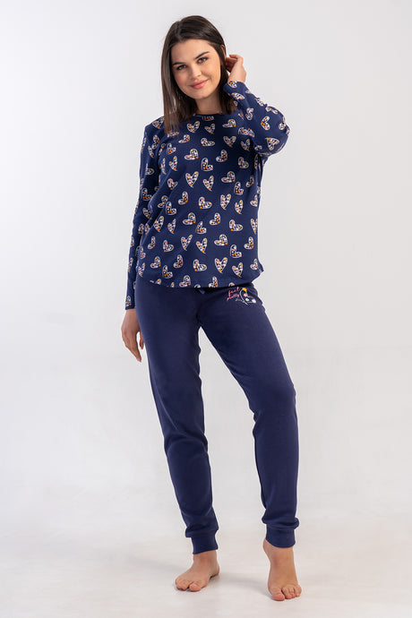 Woman Interlock Secca O Neck Pyjama Set