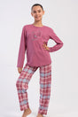 KIZ COCUK P.SUPREM O YAKA UZUN KOL ETEGI OVAL PIJAMA TAKIM(9/10-15/16)