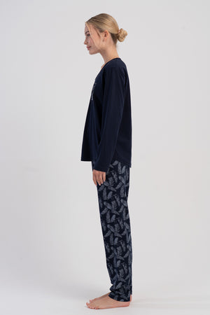Woman Supreme Big Size V Neck Olla Pyjama Set