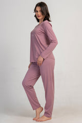 KADIN P.SUPREM XXL O YAKA UZUN KOL ETEGI OVAL PIJAMA TAKIM