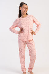 KIZ COCUK KASKORSE UZUN KOL PACASI MANSETLI PIJAMA TAKIM(5/6-9/10) 511014