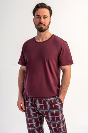 CEPLI ERKEK P.SUPREM XXL V YAKA KISA KOL PIJAMA TAKIM