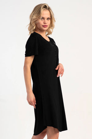 KADIN LYC.SUPREM PATLI KISA KOL ETEGI OVAL TUNIK