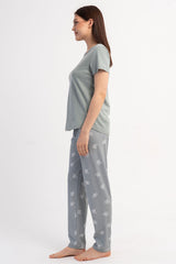 KADIN P.SUPREM O YAKA KISA KOL ETEGI OVAL PIJAMA TAKIM