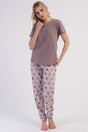 KADIN P.SUPREM O YAKA KISA KOL ETEGI OVAL PIJAMA TAKIM