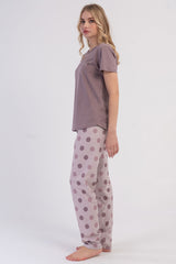 KADIN P.SUPREM O YAKA KISA KOL ETEGI OVAL PIJAMA TAKIM