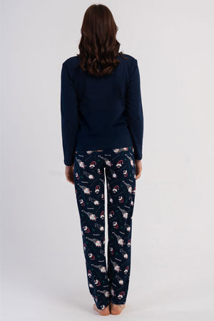 KADIN P.SUPREM O YAKA UZUN KOL ETEGI OVAL PIJAMA TAKIM