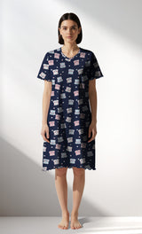Woman Supreme MidnightBear Short Sleeve Tunic - ROTASYON - Image 1