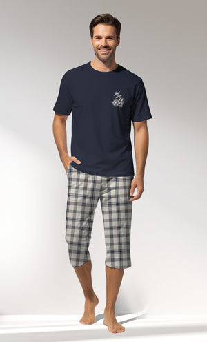 Man Supreme GoodLuck Capri Set - B-19-4025 - Image 1