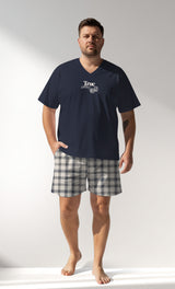 Man Supreme GoodLuck Big Size Short Set - B-19-4025 - Image 1