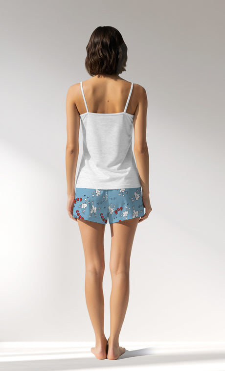 Woman Supreme Popcorn Thin Strap Short Set - A-KAR MELANJ - Image 3