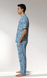 Man Supreme PopcornLove Buttoned Pyjama Set - ROTASYON - Image 2
