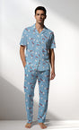 Man Supreme PopcornLove Buttoned Pyjama Set - ROTASYON - Image 1