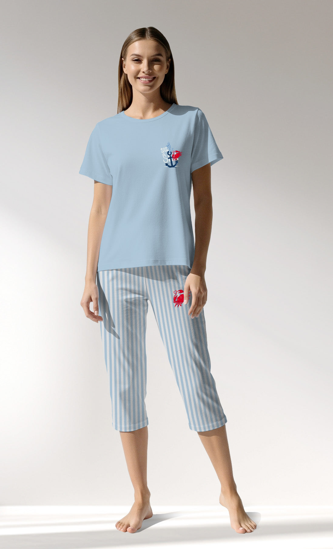Woman Supreme FreshSeafood Capri Set - B-13-4200 - Image 1