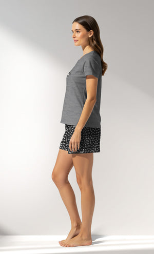 Woman Supreme TinyHearts Short Set - A-ANTRASIT MEL - Image 2