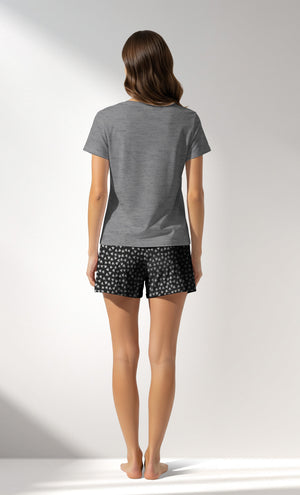 Woman Supreme TinyHearts Short Set - A-ANTRASIT MEL - Image 3