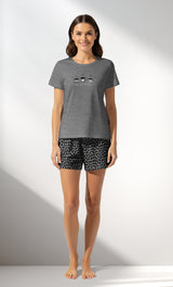 Woman Supreme TinyHearts Short Set - A-ANTRASIT MEL - Image 1