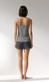 Woman Supreme TinyHearts Thin Strap Short Set - A-ANTRASIT MEL - Image 3