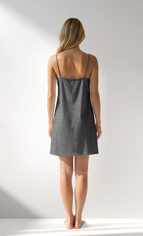 Woman Supreme TinyHearts Thin Strap Tunic - A-ANTRASIT MEL - Image 3