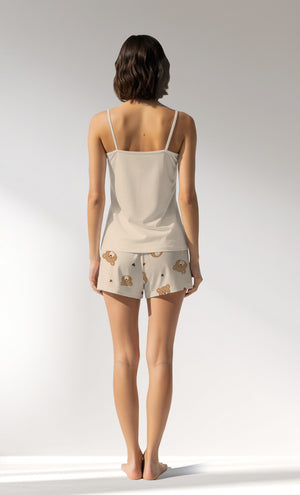 Woman Supreme TeddyDream Thin Strap Short Set - 12-1106 - Image 3