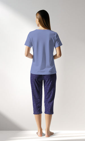 Woman Supreme PurpleStar Capri Set - A-19-3947 - Image 3
