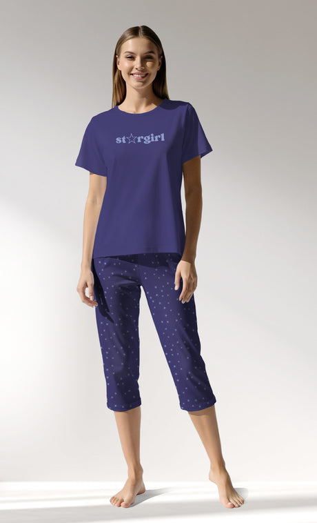Woman Supreme PurpleStar Capri Set - B-16-3925 - Image 1