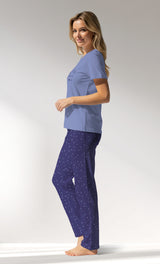 Woman Supreme PurpleStar Pyjama Set - A-19-3947 - Image 2