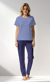 Woman Supreme PurpleStar Pyjama Set - A-19-3947 - Image 1