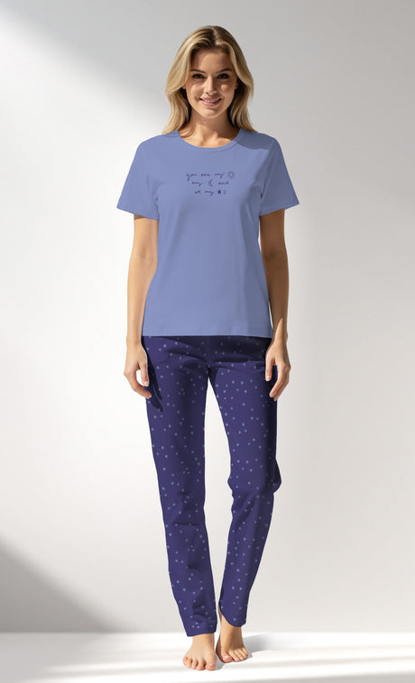 Woman Supreme PurpleStar Pyjama Set - A-19-3947 - Image 1