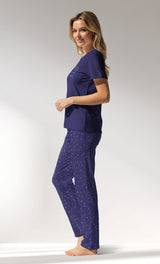 Woman Supreme PurpleStar Pyjama Set - B-16-3925 - Image 2