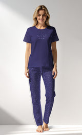 Woman Supreme PurpleStar Pyjama Set - B-16-3925 - Image 1