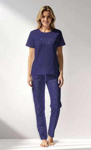 Woman Supreme PurpleStar Pyjama Set - B-16-3925 - Image 1