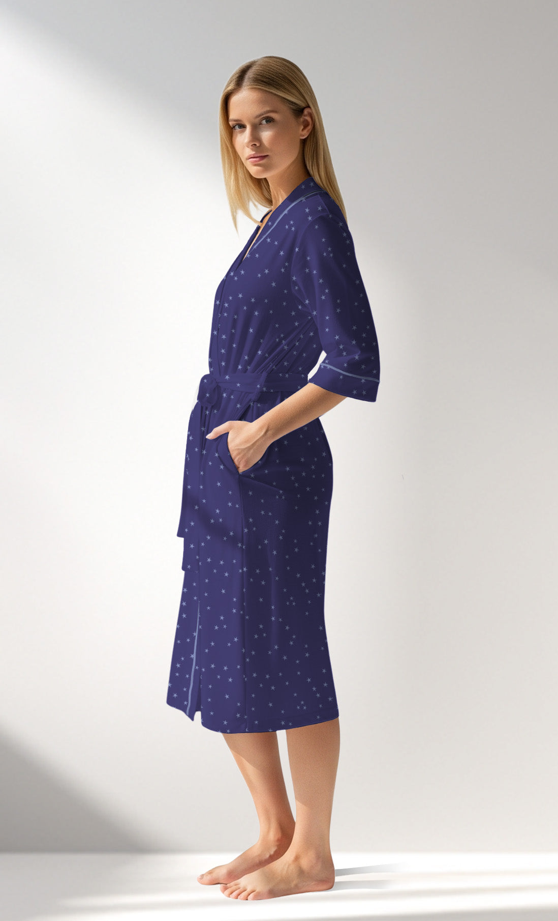 Woman Supreme PurpleStar Dressing Gown - ROTASYON - Image 2